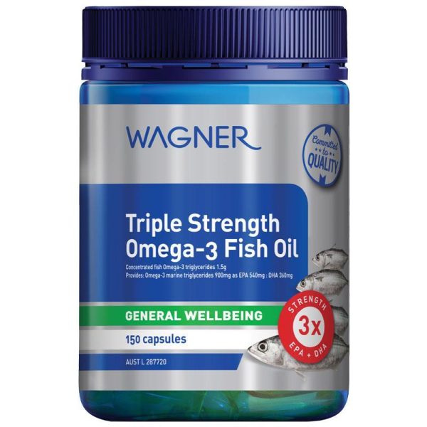 Viên uống dầu cá Wagner Triple Strength Omega-3 Fish Oil 150 viên